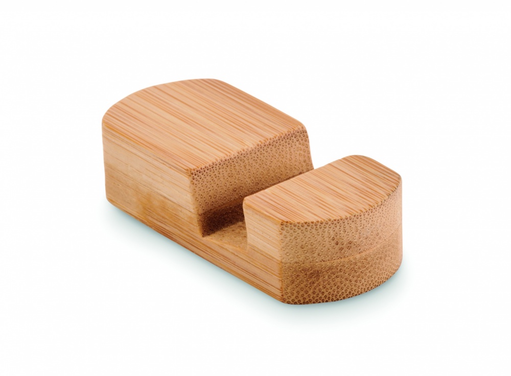 Logo trade promotional item photo of: Mini bamboo phone stand