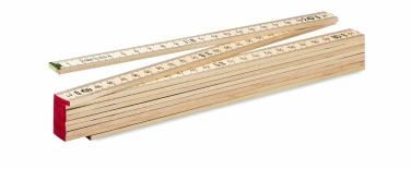 Logotrade advertising products photo of: Carpenter ruler in wood 2m