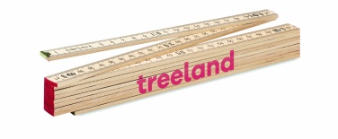 Logotrade promotional gift image of: Carpenter ruler in wood 2m