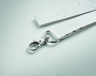 Logo trade corporate gifts picture of: Seed paper lanyard w/hook