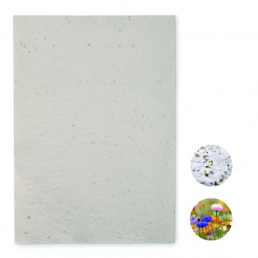 Logo trade business gifts image of: A4 wildflower seed paper sheet