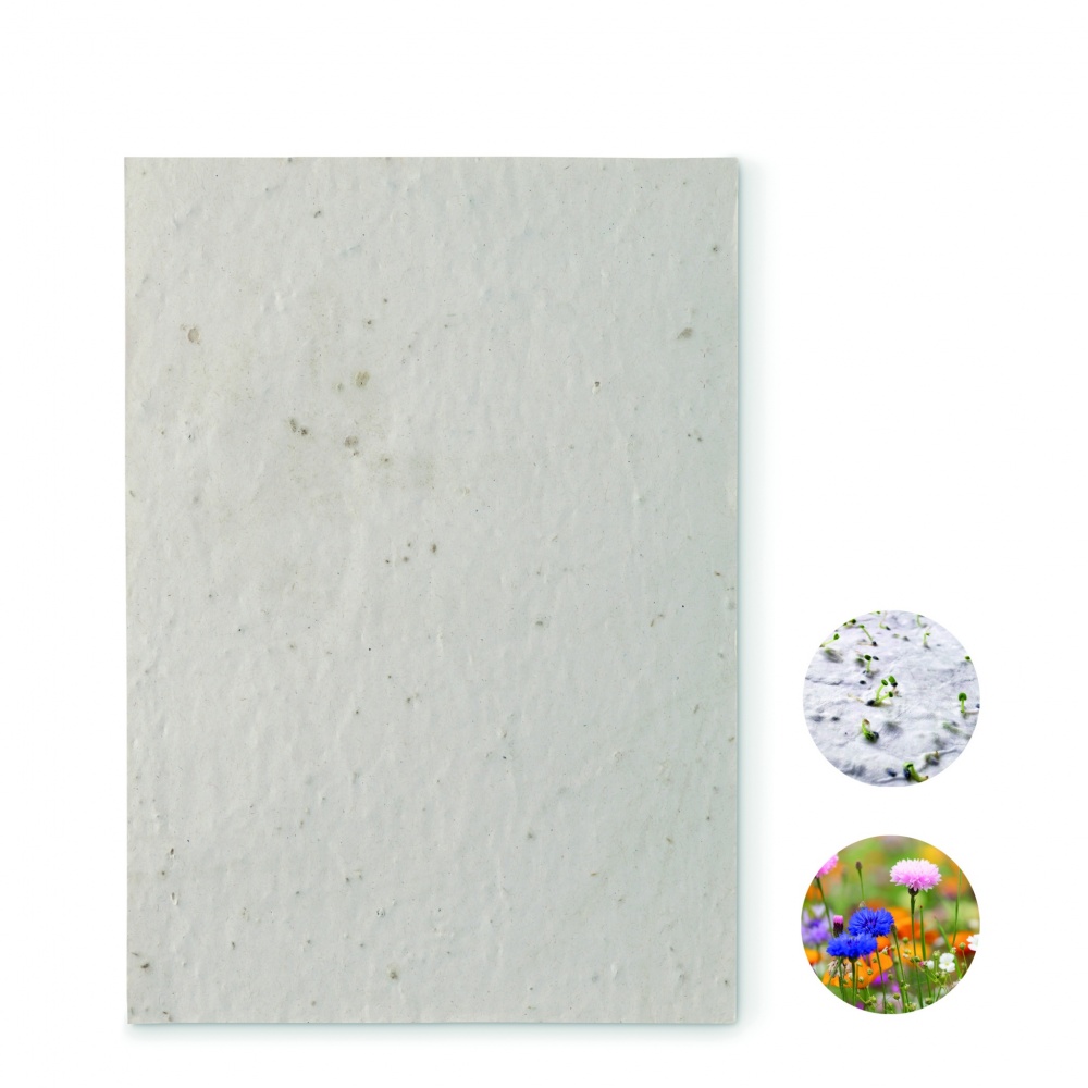 Logo trade corporate gifts image of: A5 wildflower seed paper sheet