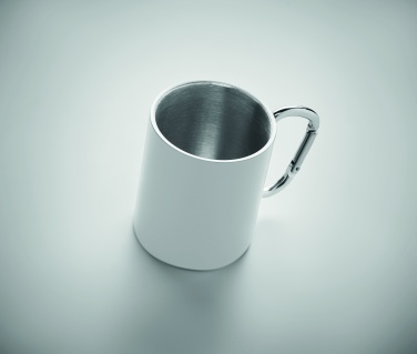 Logotrade promotional giveaway image of: Metal mug and carabiner handle
