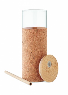 Logo trade business gift photo of: Glass tumbler sleeve 450 ml