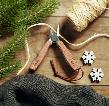 Logotrade advertising products photo of: Multi tool pocket knife cork