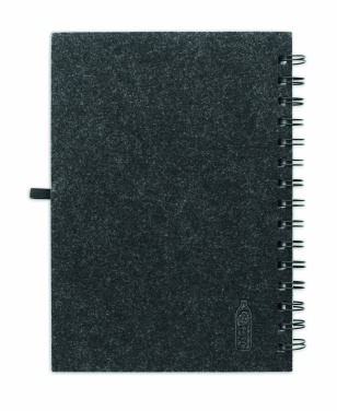 Logotrade business gift image of: A5 RPET felt cover notebook