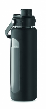 Logotrade business gift image of: Glass bottle with sleeve 750 ml