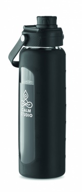 Logo trade promotional product photo of: Glass bottle with sleeve 750 ml