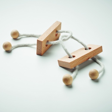 Logo trade promotional products picture of: Wooden brain teaser rectangle