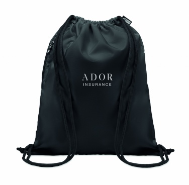 Logo trade promotional items picture of: Large drawstring bag 300D RPET