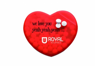 Logotrade promotional gift picture of: Heart shape peppermint box