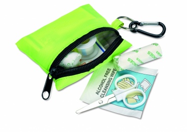 Logotrade promotional giveaway image of: First aid kit w/ carabiner