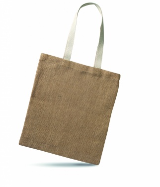 Logo trade promotional gift photo of: Jute shopping bag