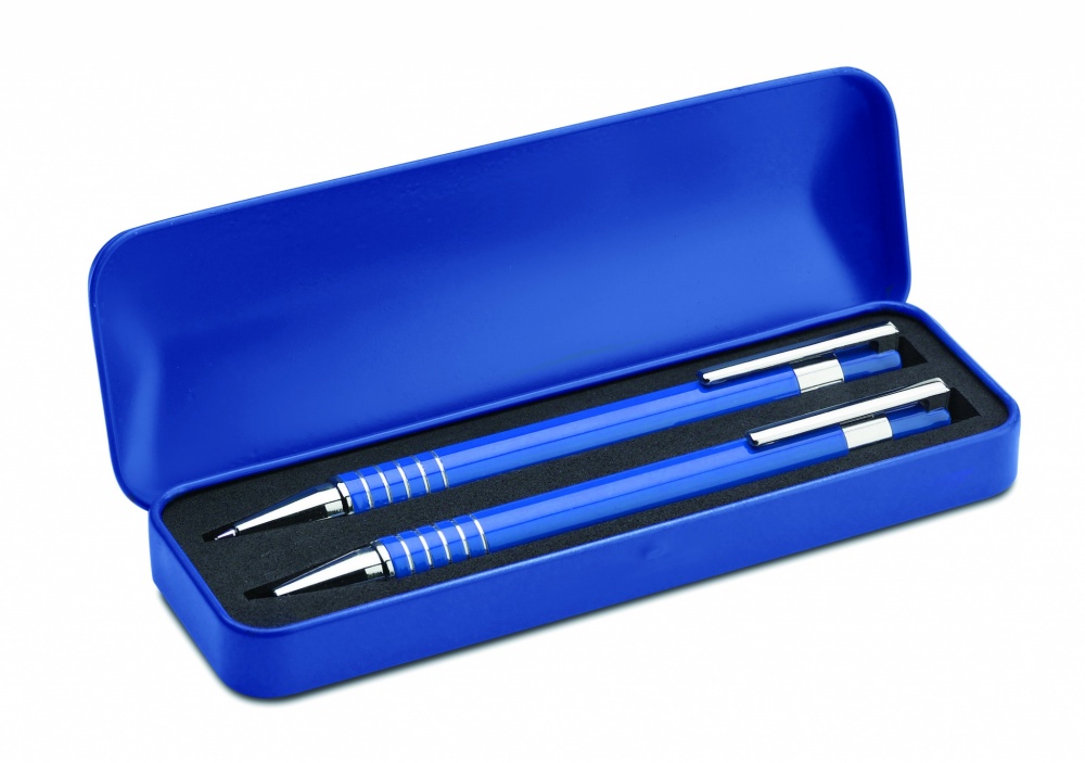 Logotrade advertising products photo of: Ball pen set in metal box