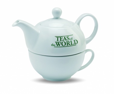 Logo trade promotional gifts image of: Teapot and cup set 400 ml