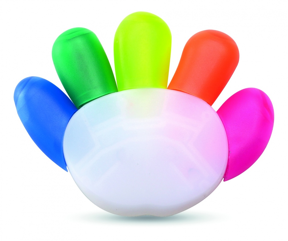 Logo trade promotional gifts image of: 5 colour highlighter