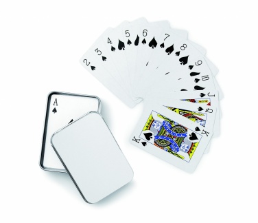 Logotrade promotional merchandise image of: Playing cards in tin box