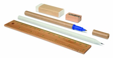 Logotrade promotional merchandise picture of: Stationary set in cotton pouch