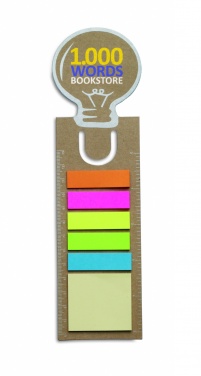 Logo trade promotional merchandise photo of: Bookmark with sticky memo pad