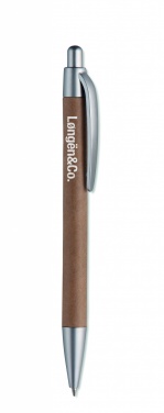 Logo trade promotional merchandise photo of: Carton barrel ball pen