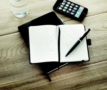 Logo trade advertising products image of: A6 notebook with pen 72 lined