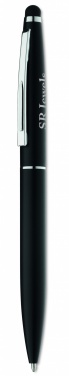 Logo trade advertising products image of: Twist type pen w stylus top