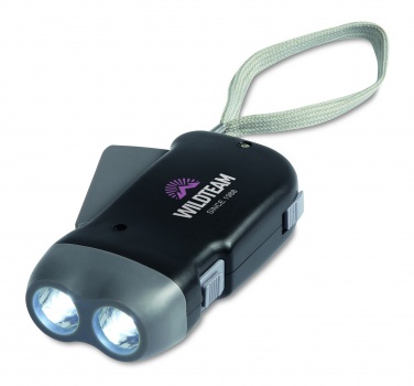 Logo trade promotional items picture of: 2 LED dynamo torch