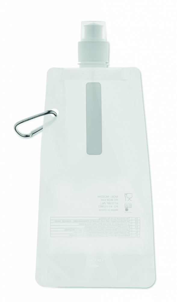 Logo trade promotional merchandise photo of: Foldable water bottle