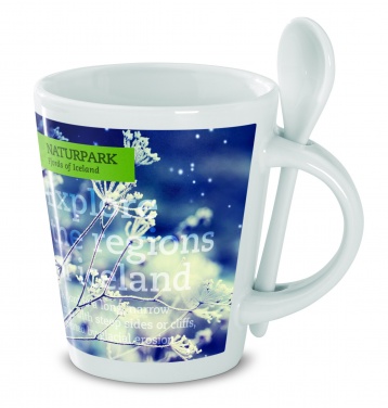 Logotrade promotional product picture of: Sublimation mug with spoon