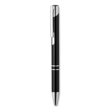 Logo trade corporate gifts image of: Push button aluminium pen BERN