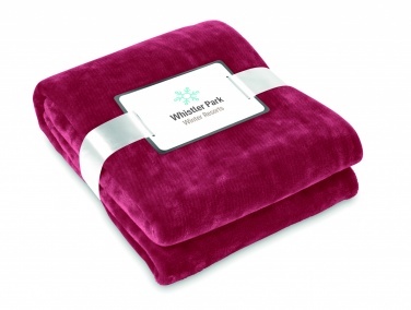 Logo trade corporate gifts image of: Blanket flannel