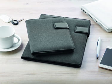 Logotrade business gift image of: A4 folder with power bank
