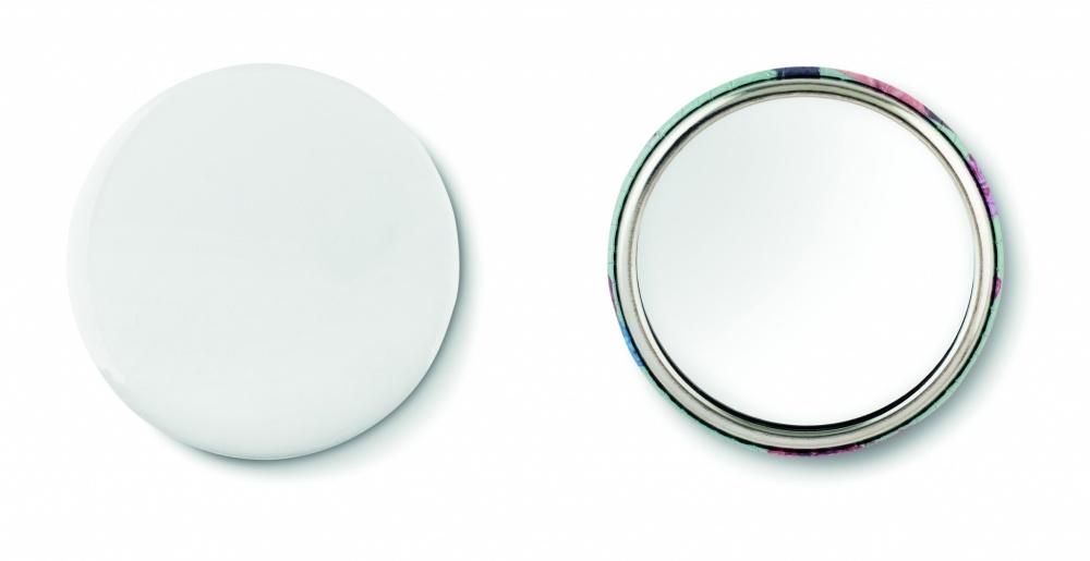 Logo trade promotional merchandise image of: Mirror button metal