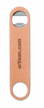 Logo trade advertising products picture of: Wooden bottle opener