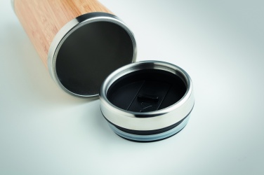 Logotrade business gifts photo of: Double wall bamboo flask 430ml