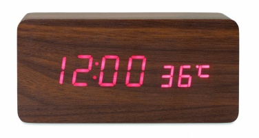 Logotrade promotional products photo of: LED clock/5W wireless charger