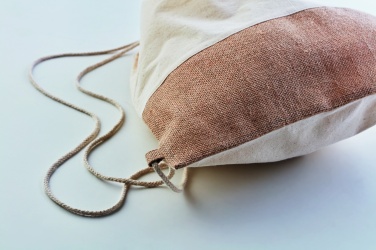Logotrade business gift image of: Drawstring bag w/ jute details