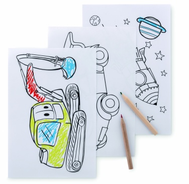 Logotrade promotional products photo of: Colouring set with 6 pencils