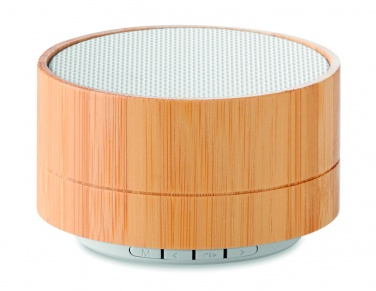 Logotrade promotional gift image of: 3W Bamboo wireless speaker