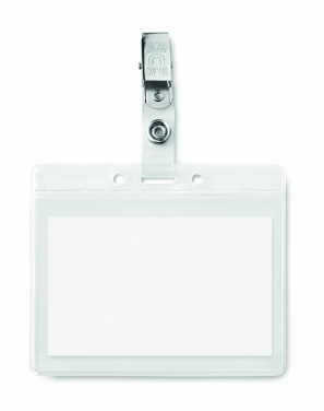 Logo trade advertising products image of: PVC badge holder