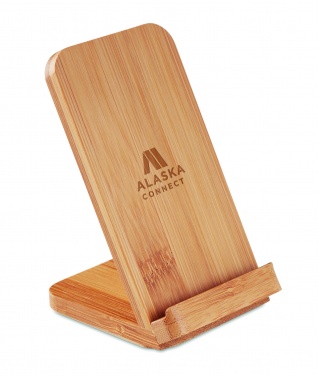 Logotrade corporate gifts photo of: Bamboo wireless charge stand 5W WIRESTAND