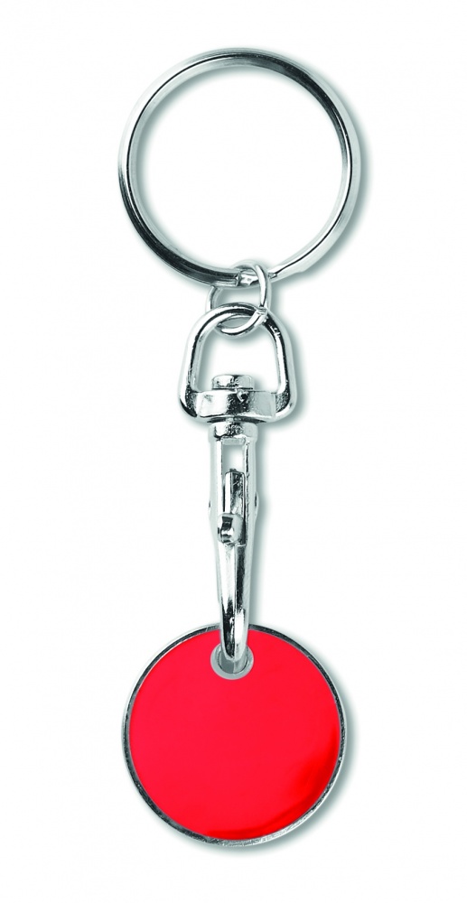 Logo trade promotional merchandise image of: Key ring token (€uro token)