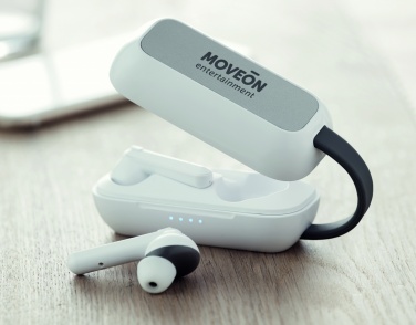 Logo trade promotional gift photo of: TWS wireless charging earbuds