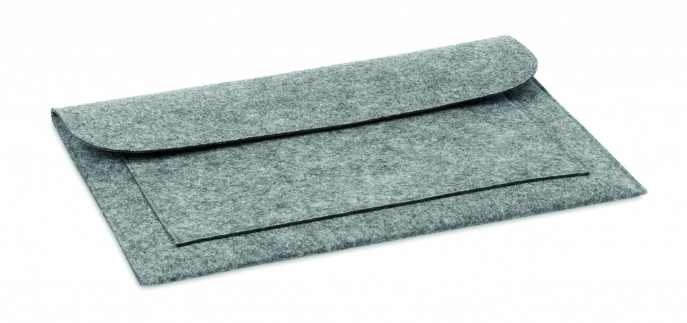Logo trade promotional merchandise image of: 15 inch Felt laptop pouch