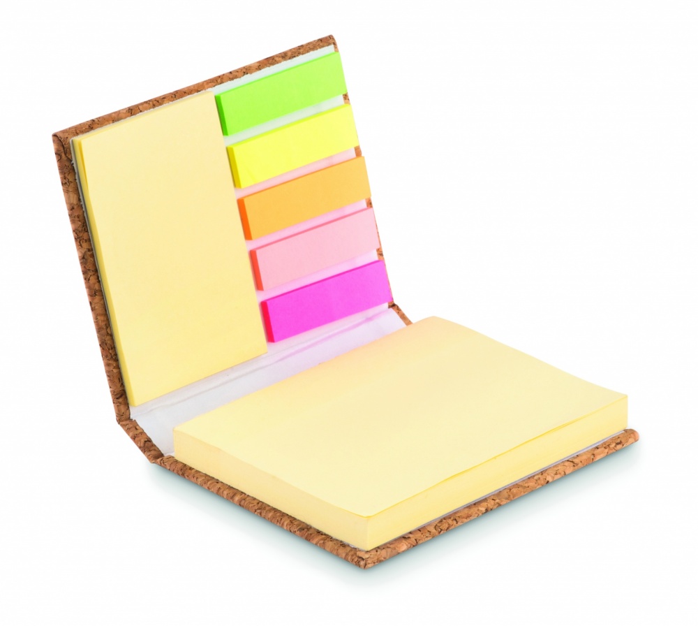 Logotrade promotional items photo of: Cork sticky note memo pad