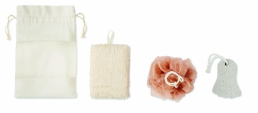 Logo trade promotional products picture of: Bath set in cotton pouch