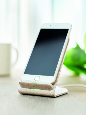 Logotrade advertising products photo of: Wheat straw/ABS charger std10W