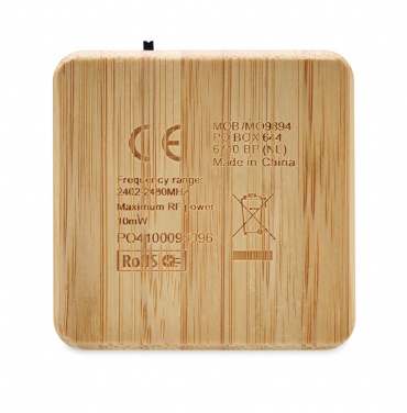 Logotrade promotional merchandise photo of: Bamboo wireless speaker