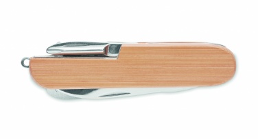 Logo trade promotional products picture of: Multi tool pocket knife bamboo