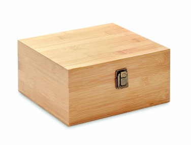 Logo trade promotional item photo of: Whisky set in bamboo box